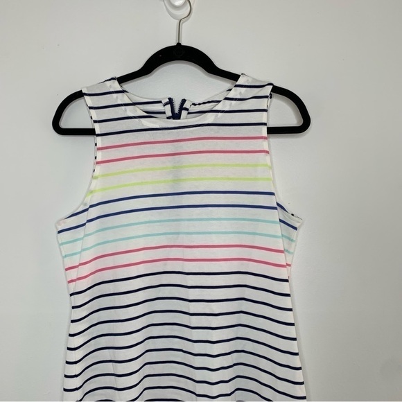 Vineyard Vines colorful stripe zipper back sleeveless mini dress - Picture 3 of 10